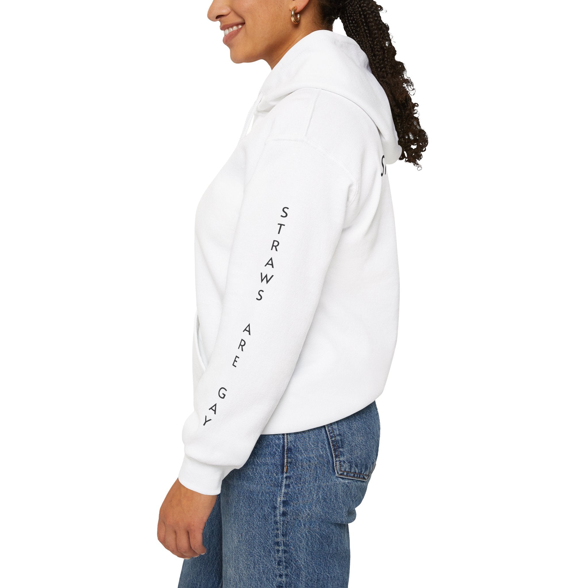 'Straws Are Gay' Hoodie —Statement Pullover