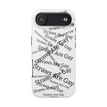Tough Phone Case — 'Straws Are Gay' Bold Typography Protective Cover