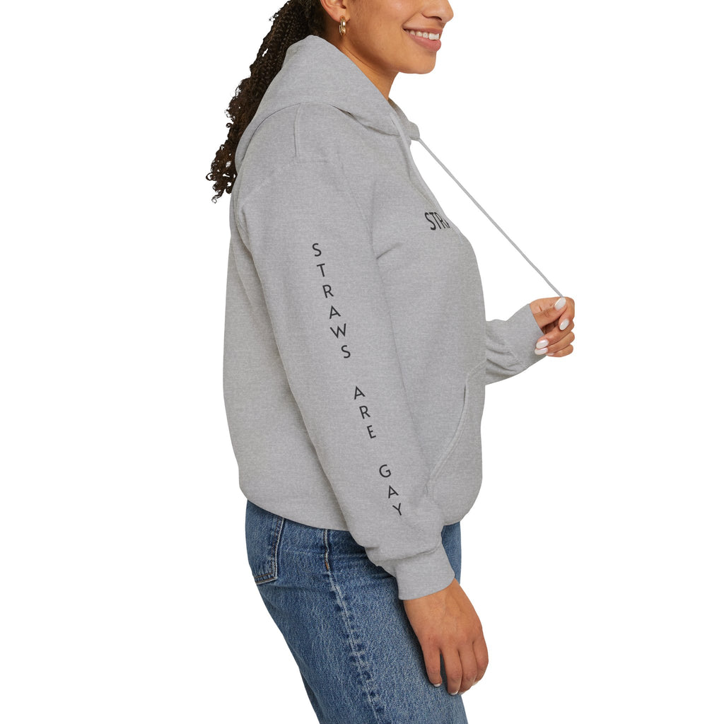 'Straws Are Gay' Hoodie —Statement Pullover