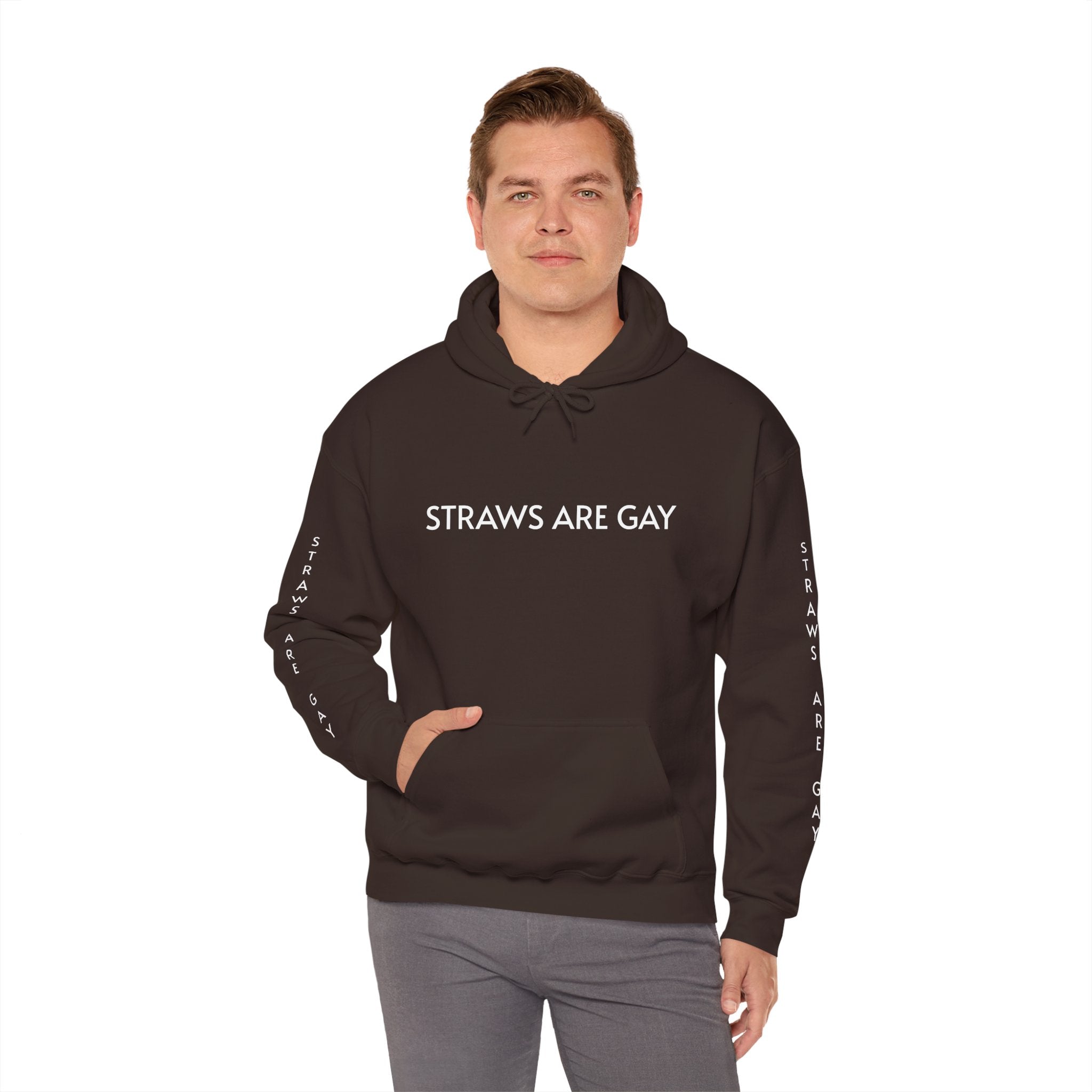 'Straws Are Gay' Hoodie —Statement Pullover