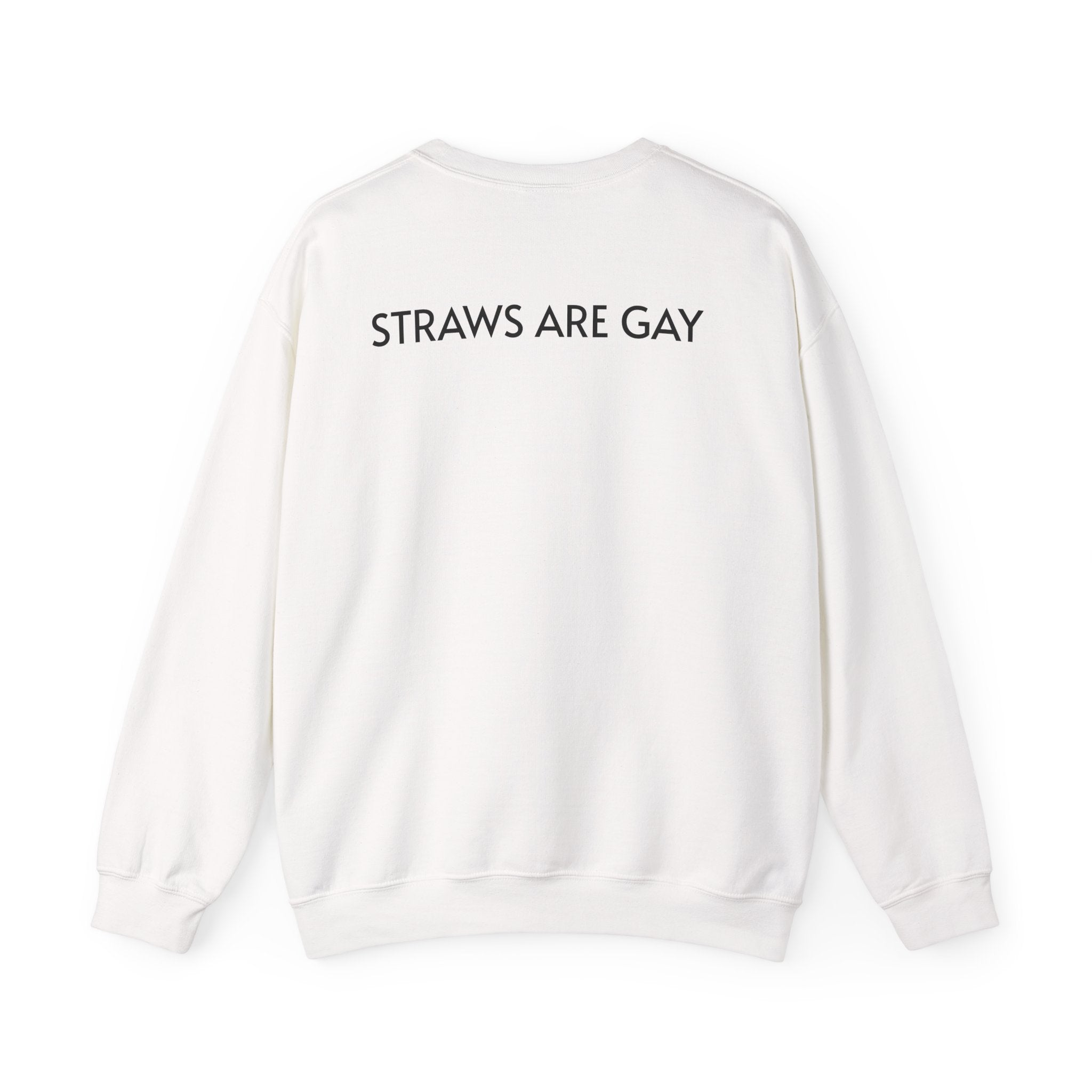 Sweatshirt — “Straws Are Gay” Minimalist Crewneck