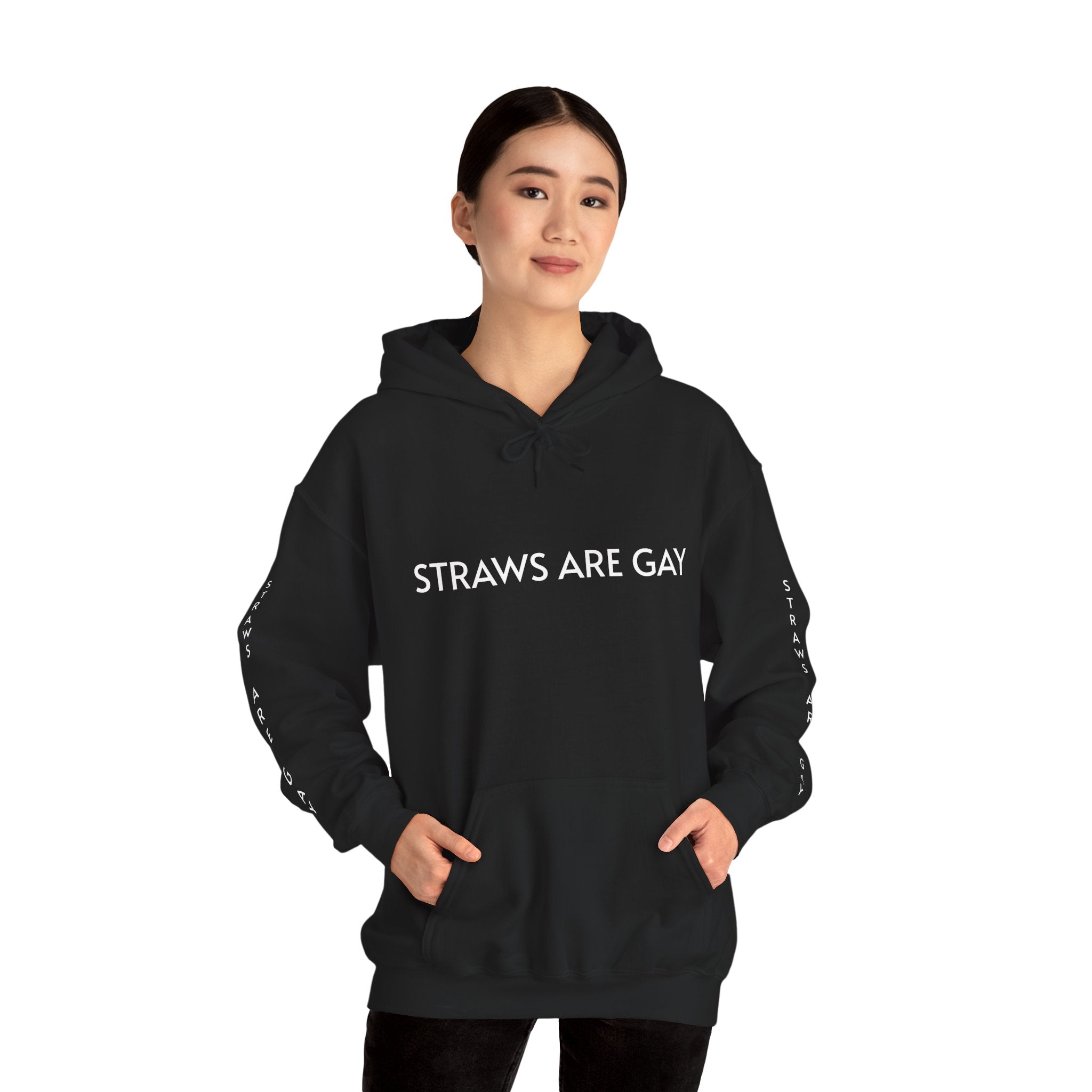 'Straws Are Gay' Hoodie —Statement Pullover