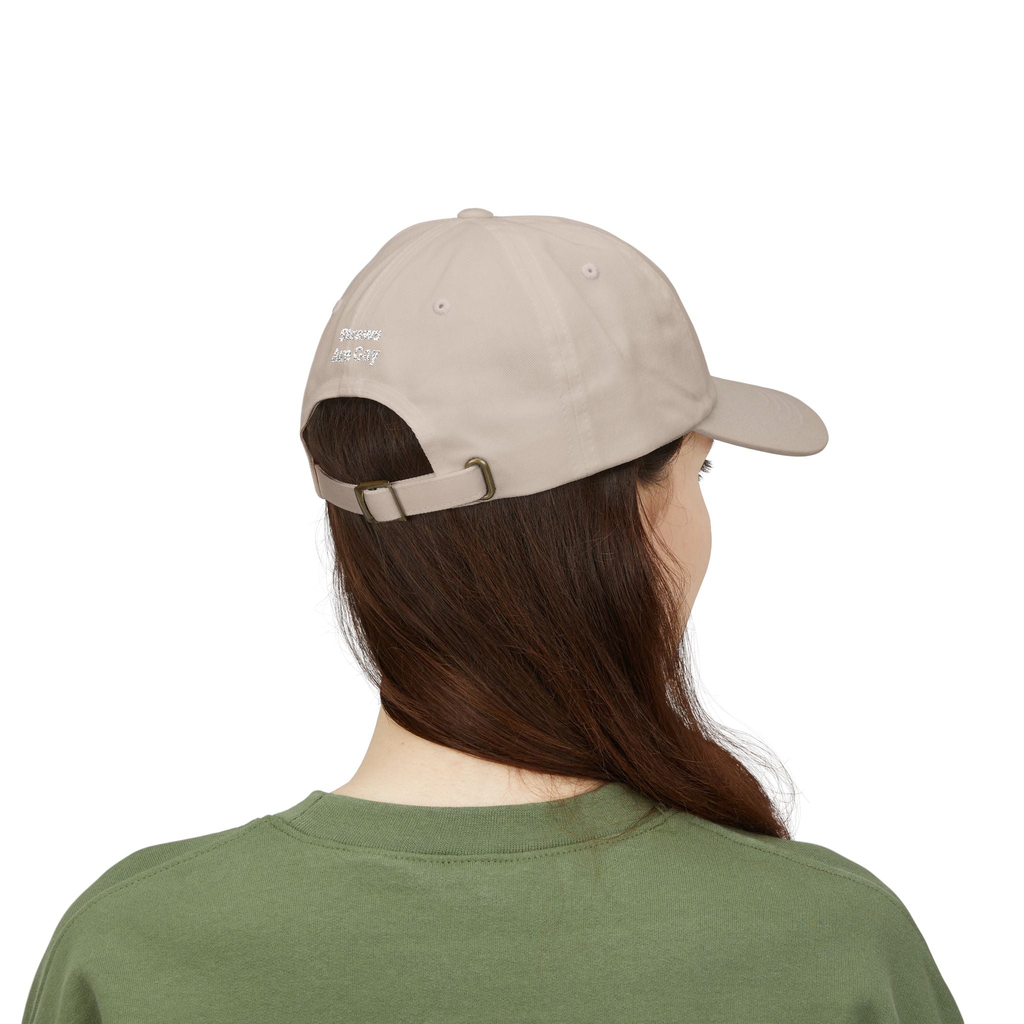 Dad Cap — "Straws Are Gay" Embroidered Statement Hat