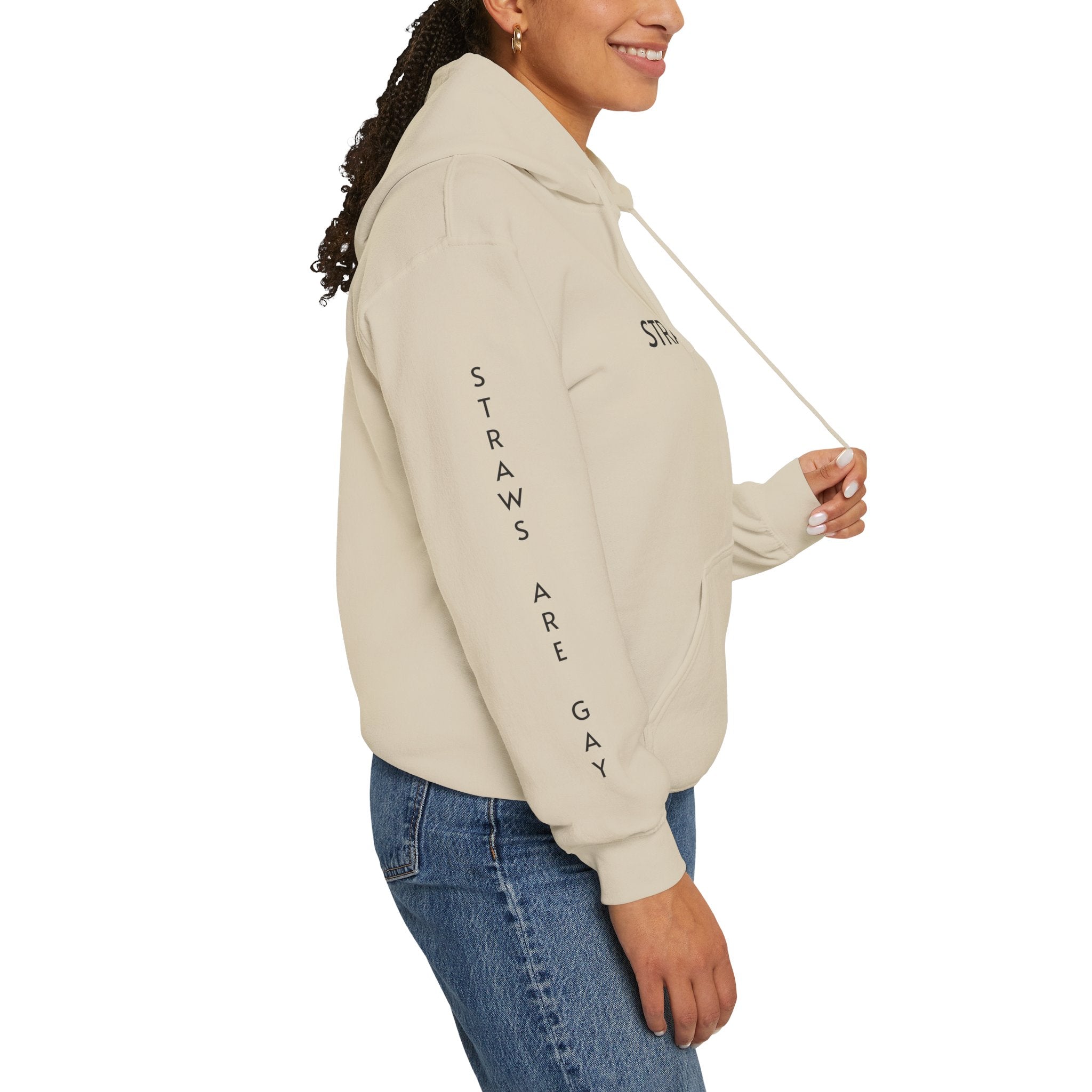 'Straws Are Gay' Hoodie —Statement Pullover